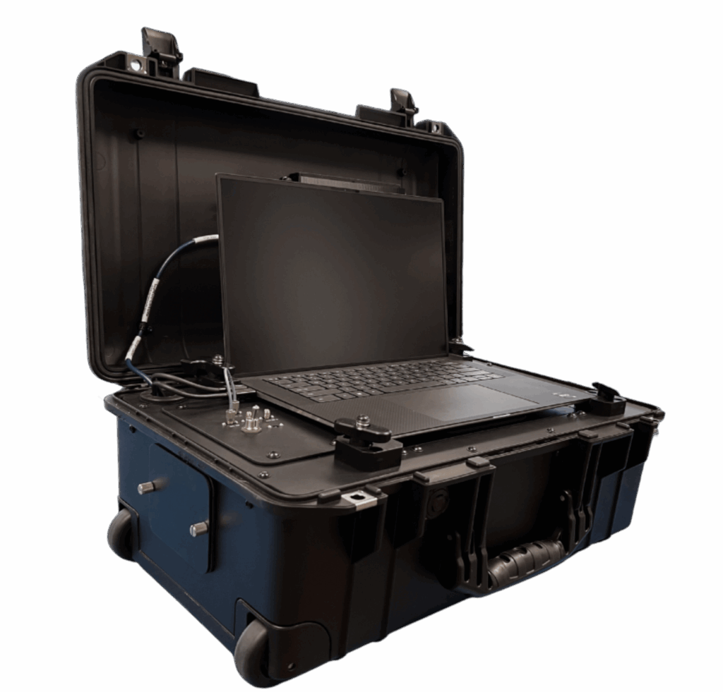 LTMS laptop monitoring station in portable case
