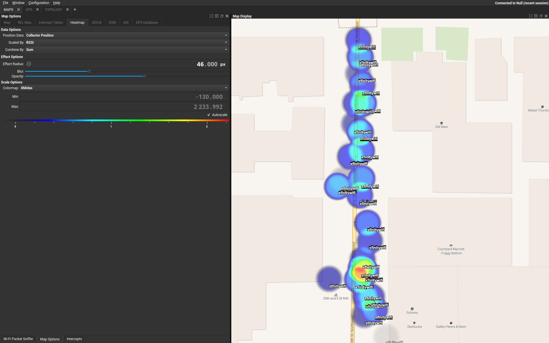 Event Based Heatmapping screen