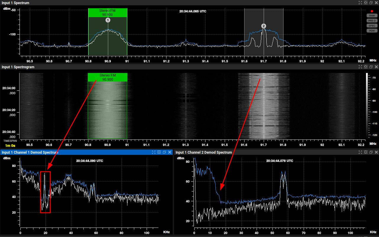 Frequency Finder screen