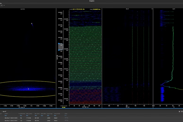 Pulse Detection & Plotting screen